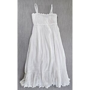 PQ Swim Emery Shimmer Cover-up Midi Dress White Size M/L